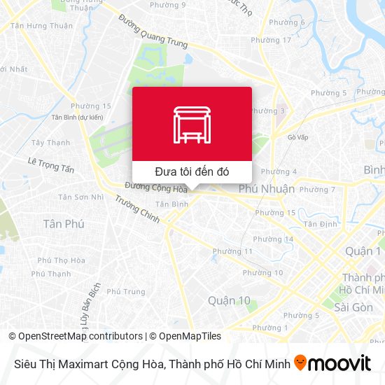 Bản đồ Siêu Thị Maximart Cộng Hòa