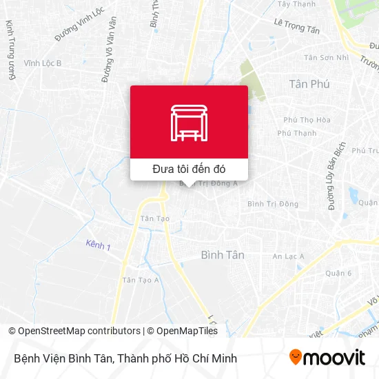 Bản đồ Bệnh Viện Bình Tân