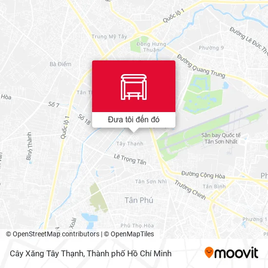 Bản đồ Cây Xăng Tây Thạnh