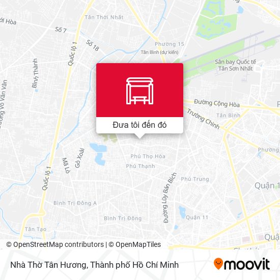 Bản đồ Nhà Thờ Tân Hương