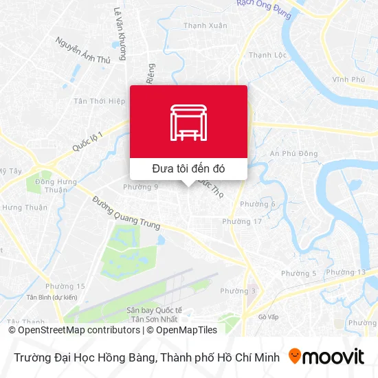 Bản đồ Trường Đại Học Hồng Bàng