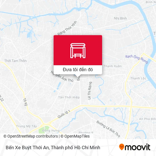 Bản đồ Bến Xe Buýt Thới An