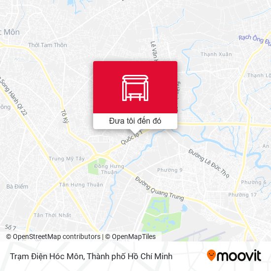 Bản đồ Trạm Điện Hóc Môn