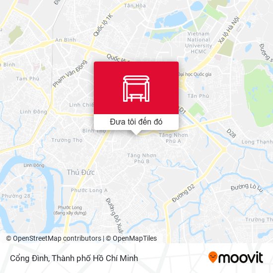 Bản đồ Cổng Đình