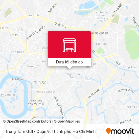 Bản đồ Trung Tâm Gdtx Quận 9