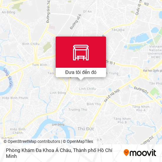 Bản đồ Phòng Khám Đa Khoa Á Châu
