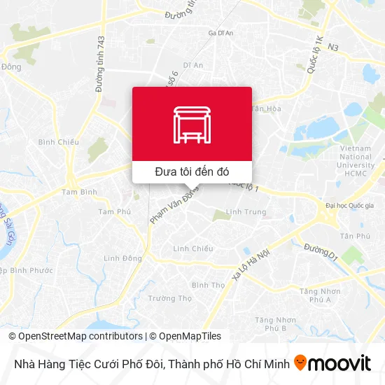 Bản đồ Nhà Hàng Tiệc Cưới Phố Đôi