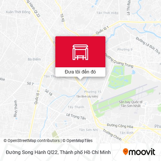 Bản đồ Đường Song Hành Ql22