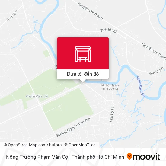 Bản đồ Nông Trường Phạm Văn Cội