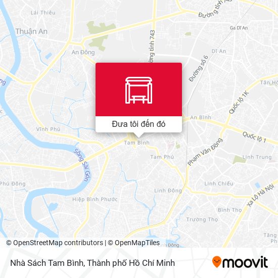 Bản đồ Nhà Sách Tam Bình