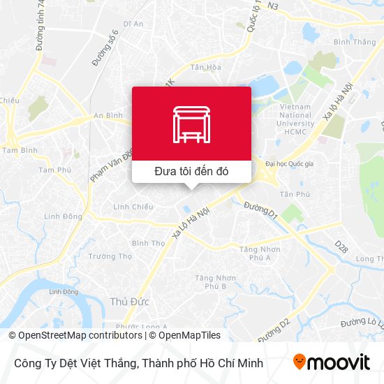 Bản đồ Công Ty Dệt Việt Thắng
