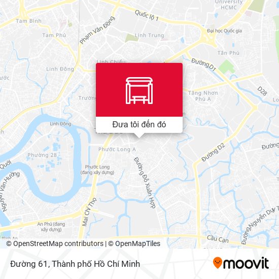 Bản đồ Đường 61
