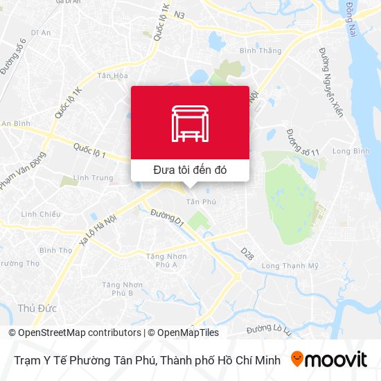 Bản đồ Trạm Y Tế Phường Tân Phú