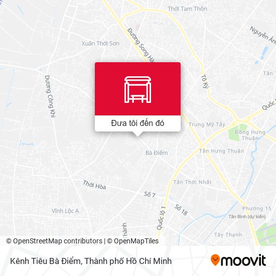 Bản đồ Kênh Tiêu Bà Điểm