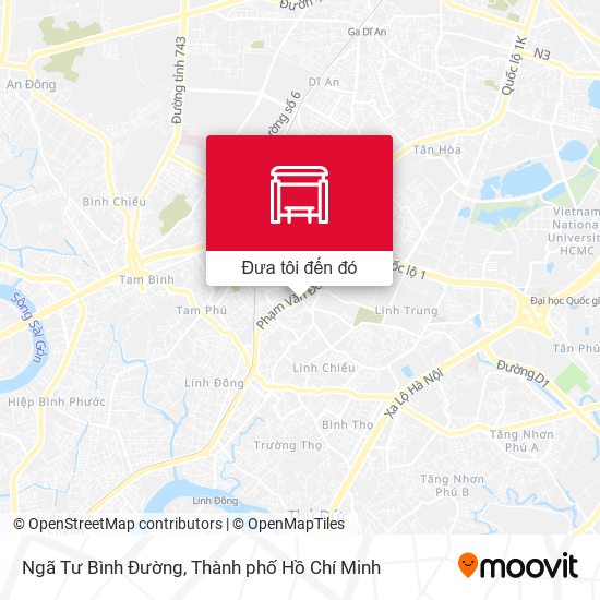 Bản đồ Ngã Tư Bình Đường