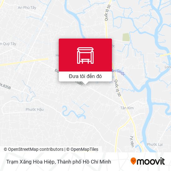 Bản đồ Trạm Xăng Hòa Hiệp