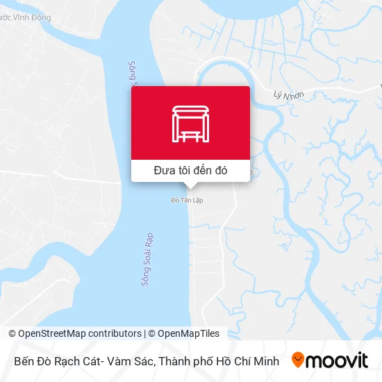 Bản đồ Bến Đò Rạch Cát- Vàm Sác