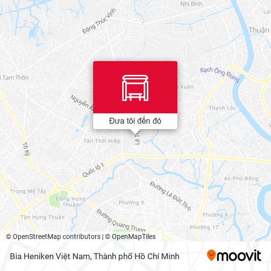 Bản đồ Bia Heniken Việt Nam