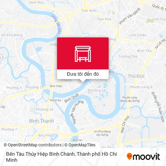 Bản đồ Bến Tàu Thủy Hiệp Bình Chánh