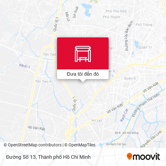 Bản đồ Đường Số 13