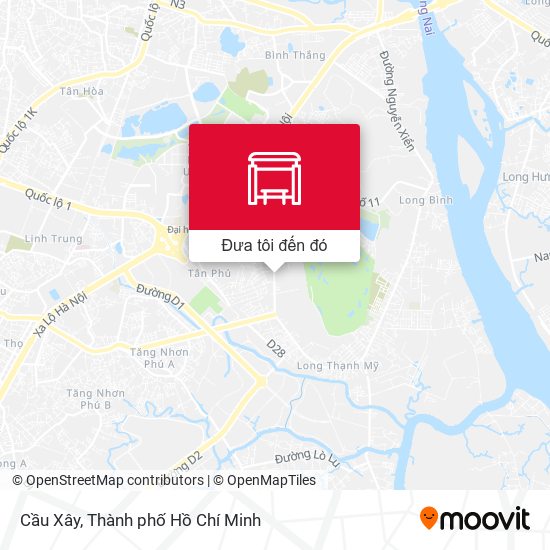 Bản đồ Cầu Xây