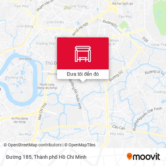 Bản đồ Đường 185