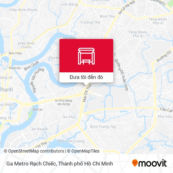 Bản đồ Ga Metro Rạch Chiếc