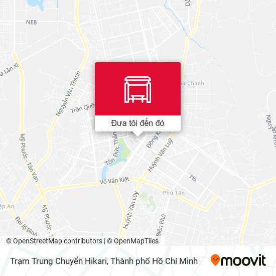Bản đồ Trạm Trung Chuyển Hikari