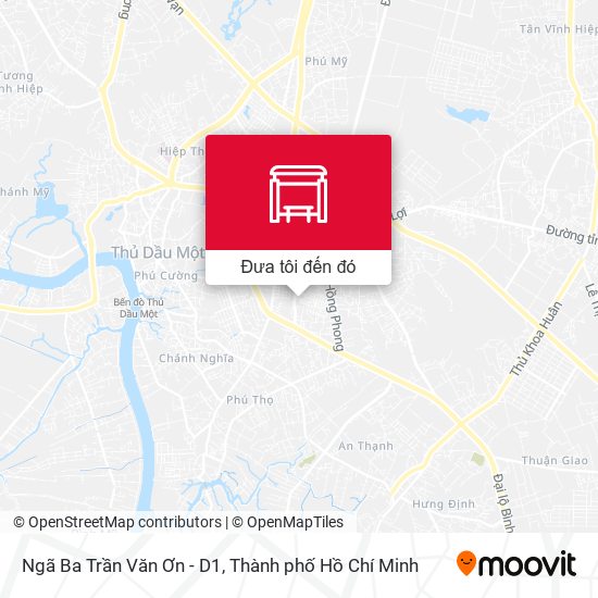 Bản đồ Ngã Ba Trần Văn Ơn - D1