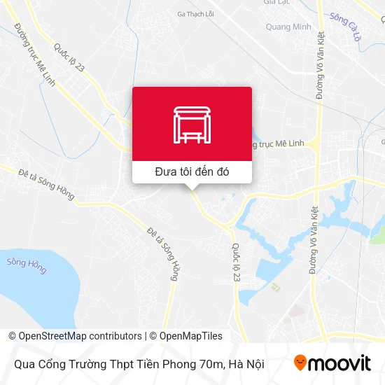 Bản đồ Qua Cổng Trường Thpt Tiền Phong 70m