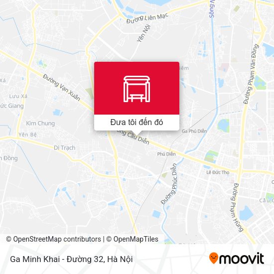 Bản đồ Ga Minh Khai - Đường 32