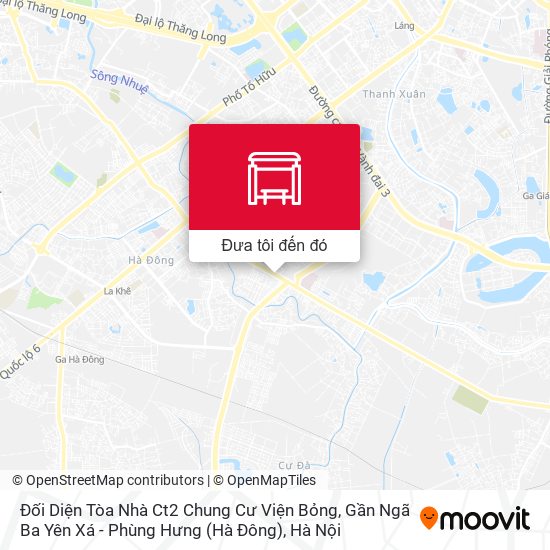 Bản đồ Đối Diện Tòa Nhà Ct2 Chung Cư Viện Bỏng, Gần Ngã Ba Yên Xá - Phùng Hưng (Hà Đông)