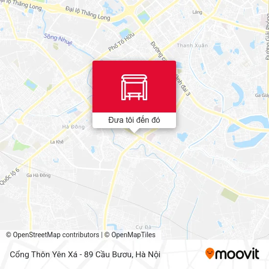 Bản đồ Cổng Thôn Yên Xá - 89 Cầu Bươu