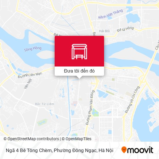 Bản đồ Ngã 4 Bê Tông Chèm, Phường Đông Ngạc