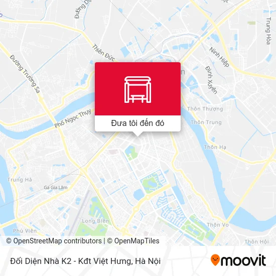 Bản đồ Đối Diện Nhà K2 - Kđt Việt Hưng