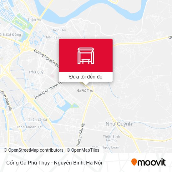 Bản đồ Cổng Ga Phú Thụy - Nguyễn Bình
