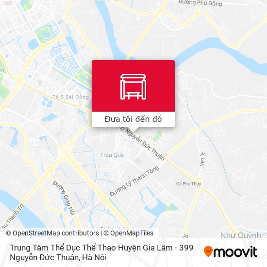 Bản đồ Trung Tâm Thể Dục Thể Thao Huyện Gia Lâm - 399 Nguyễn Đức Thuận