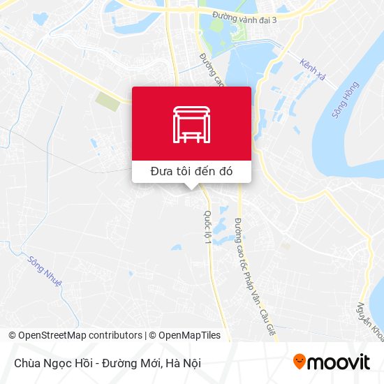 Bản đồ Chùa Ngọc Hồi - Đường Mới