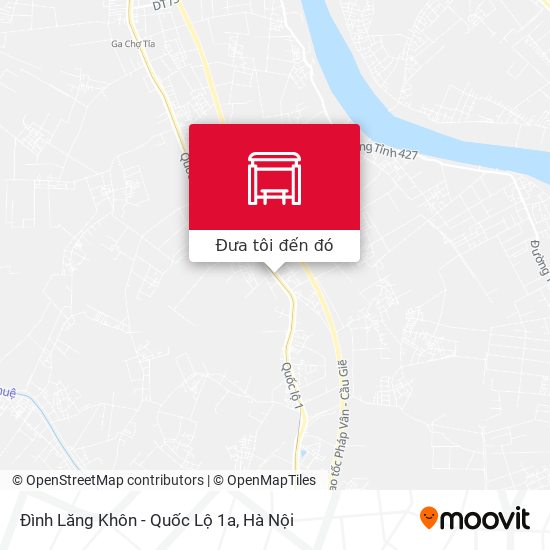 Bản đồ Đình Lăng Khôn - Quốc Lộ 1a