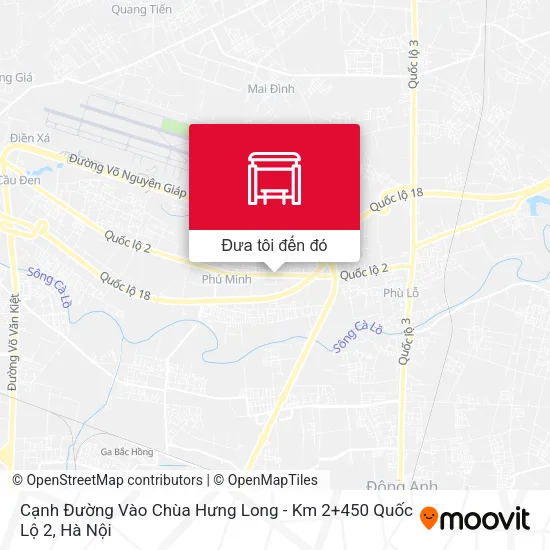 Bản đồ Cạnh Đường Vào Chùa Hưng Long - Km 2+450 Quốc Lộ 2