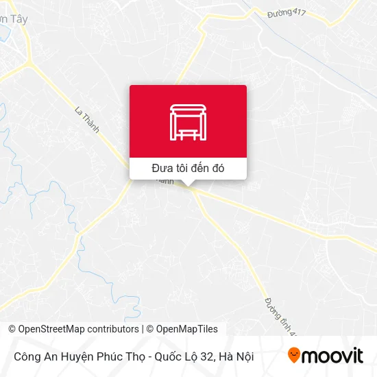 Bản đồ Công An Huyện Phúc Thọ - Quốc Lộ 32