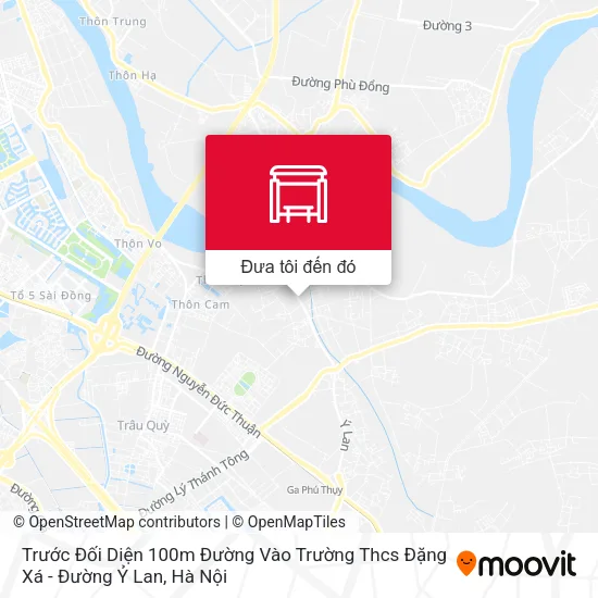 Bản đồ Trước Đối Diện 100m Đường Vào Trường Thcs Đặng Xá - Đường Ỷ Lan