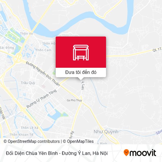Bản đồ Đối Diện Chùa Yên Bình - Đường Ỷ Lan