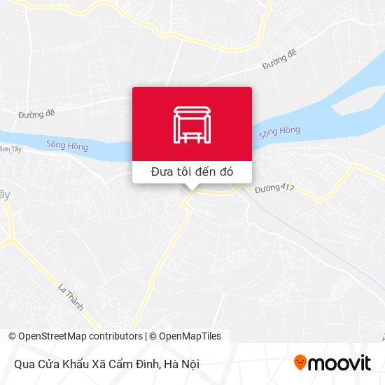 Bản đồ Qua Cửa Khẩu Xã Cẩm Đình