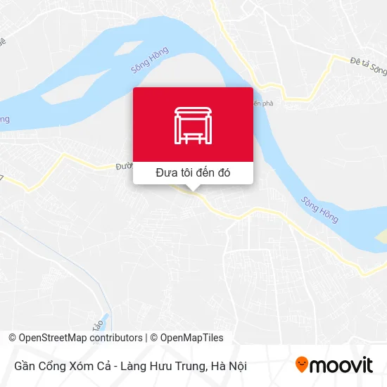 Bản đồ Gần Cổng Xóm Cả - Làng Hưu Trung