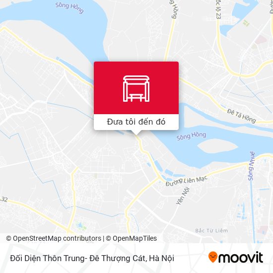 Bản đồ Đối Diện Thôn Trung- Đê Thượng Cát