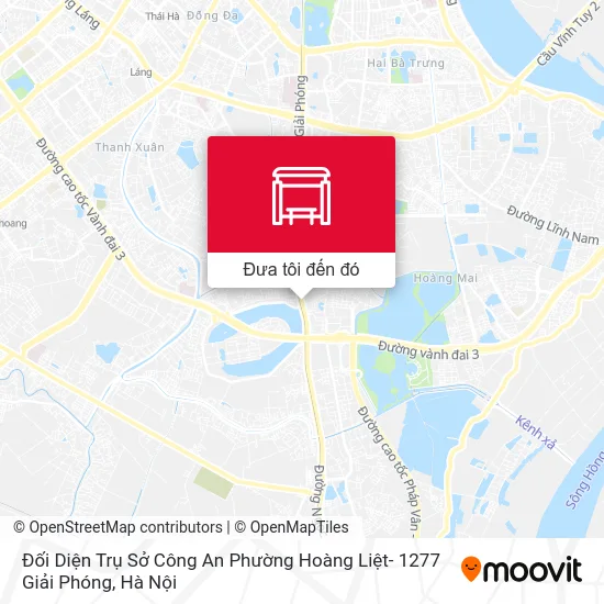 Bản đồ Đối Diện Trụ Sở Công An Phường Hoàng Liệt- 1277 Giải Phóng