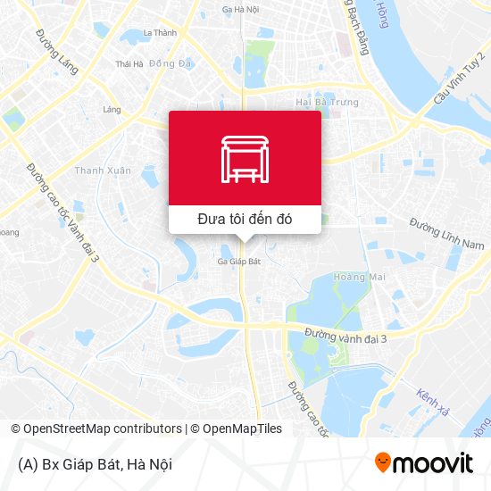 Bản đồ (A) Bx Giáp Bát