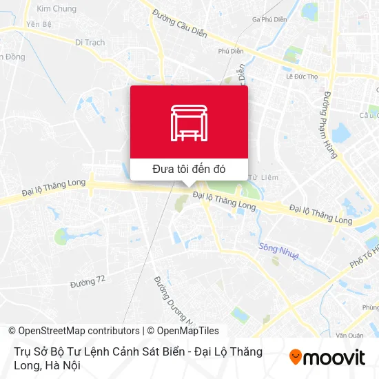 Bản đồ Trụ Sở Bộ Tư Lệnh Cảnh Sát Biển - Đại Lộ Thăng Long