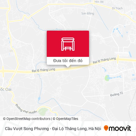 Bản đồ Cầu Vượt Song Phương - Đại Lộ Thăng Long